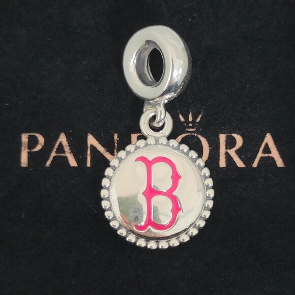 Pandora Boston Red Sox Baseball Team Color Exclusive Dangle Charm with box - Picture 1 of 9